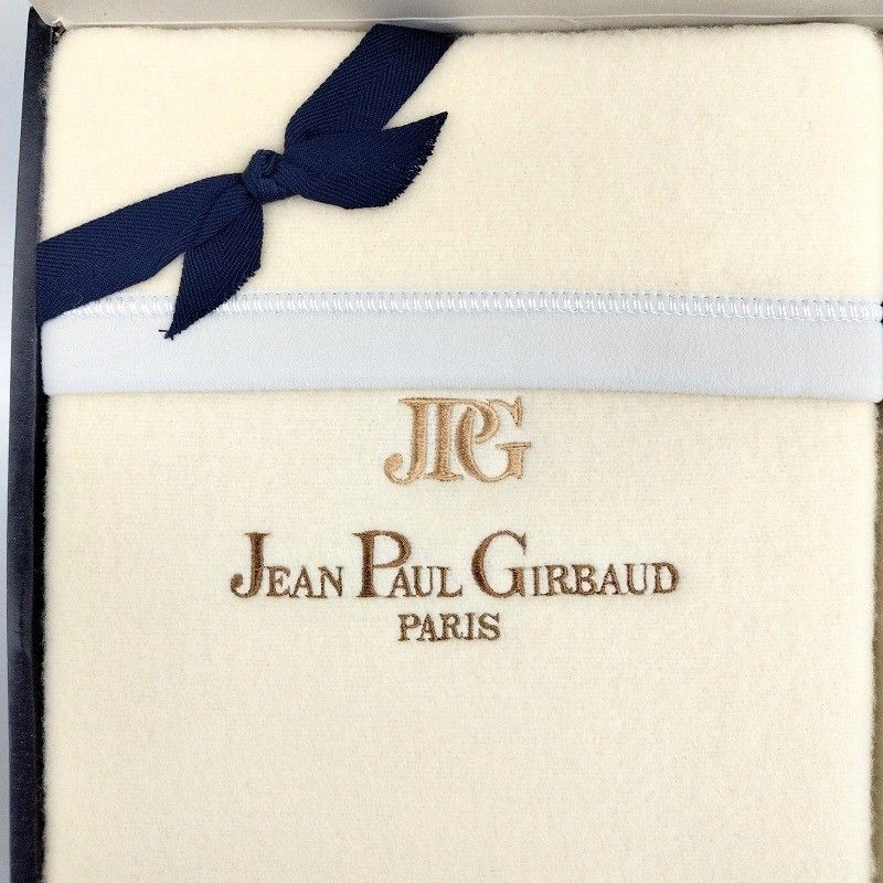 新品未使用JEAN PAUL GAULTIER カシミヤ純毛毛布 ジャンポールギルバード(JEAN PAUL GURBAUD) カシミヤ混 純毛毛布 2枚
