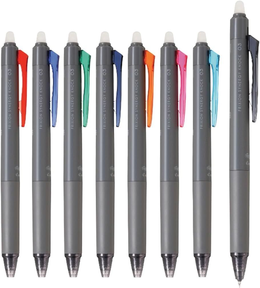 PILOT ボールペン フリクションシナジーノック 0.3mm 8色セット