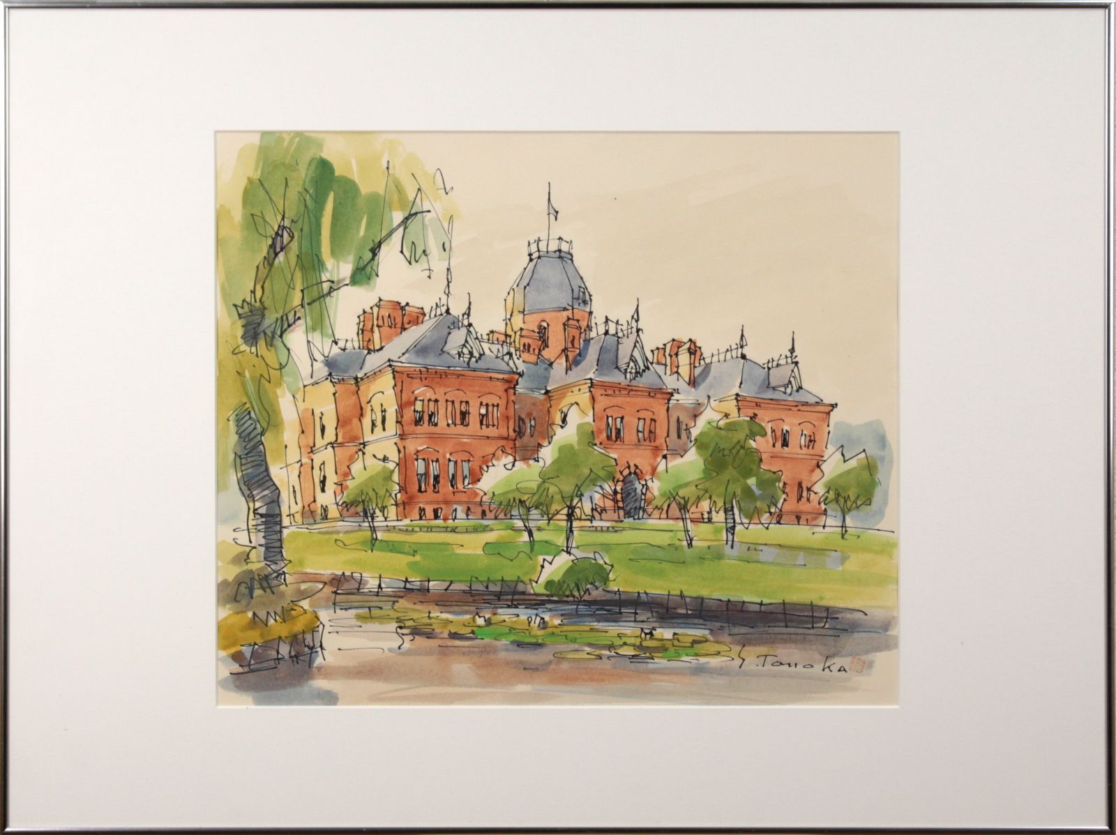 田中 進『道庁』水彩画【真作保証】 絵画 田中 進『道庁』水彩画【真作保証】 絵画 - メルカリ