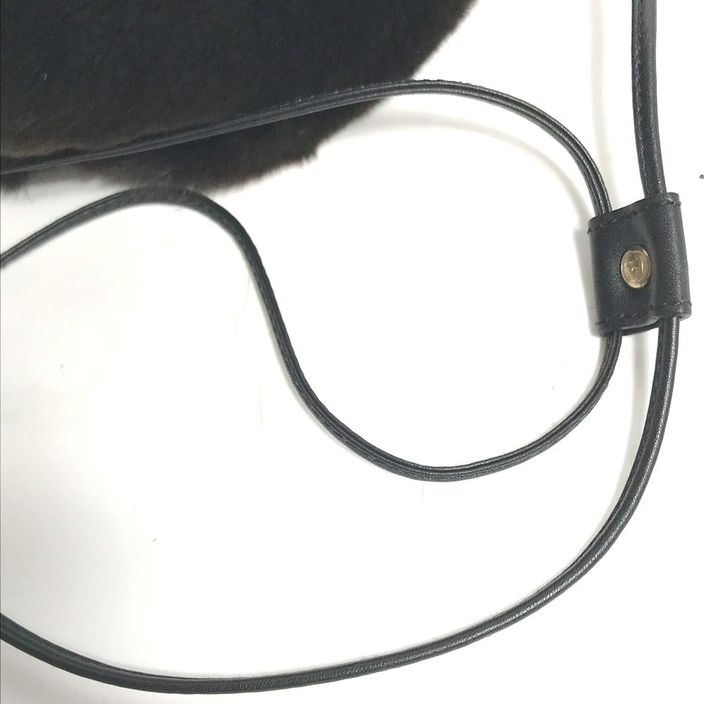 GUCCI グッチ イヤーマフ ファー モコモコ 紐つき 245929 レザー