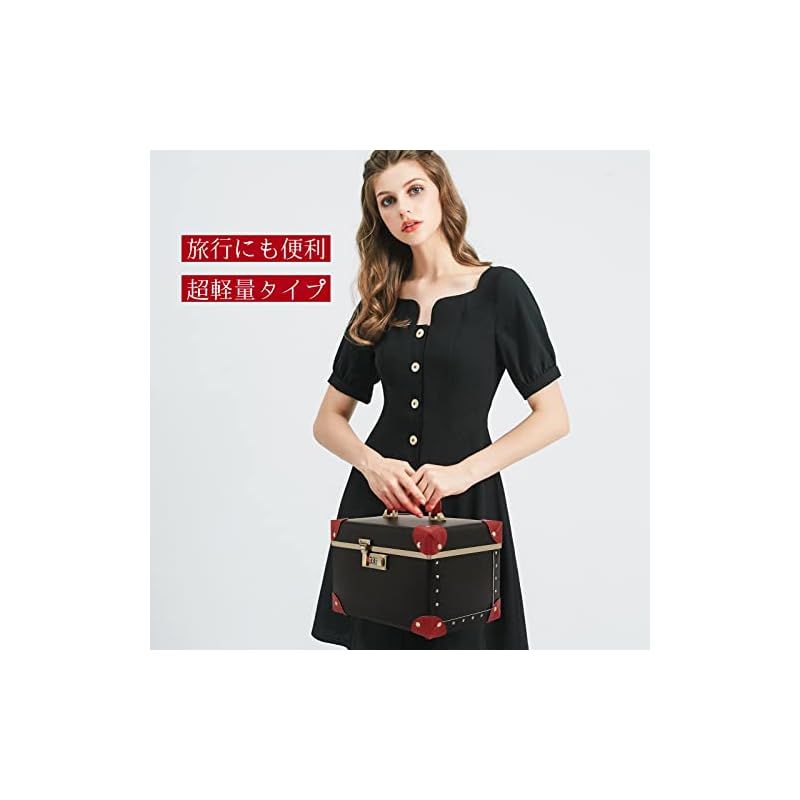 ポータブルメイクアップトレインケース コスメティックオーガナイザーケース