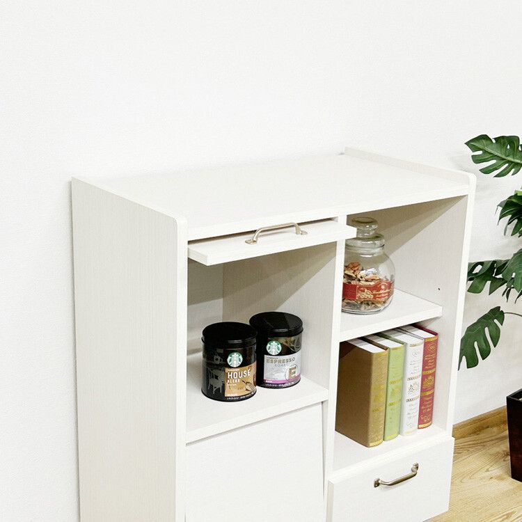 品質100％ 保証！ ♪ 脚付き キャビネット ホワイト 幅72cm 北欧 リビング収納 収納家具 チェスト おしゃれ 貢献する