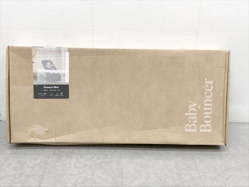 D 8908 バウンサー ゆりかご リクライニング 高さ調節 折りたたみ コンパクト 生後約1ヶ月〜2歳頃 ベビー用品 ベビービョルン Bliss Air ブラック