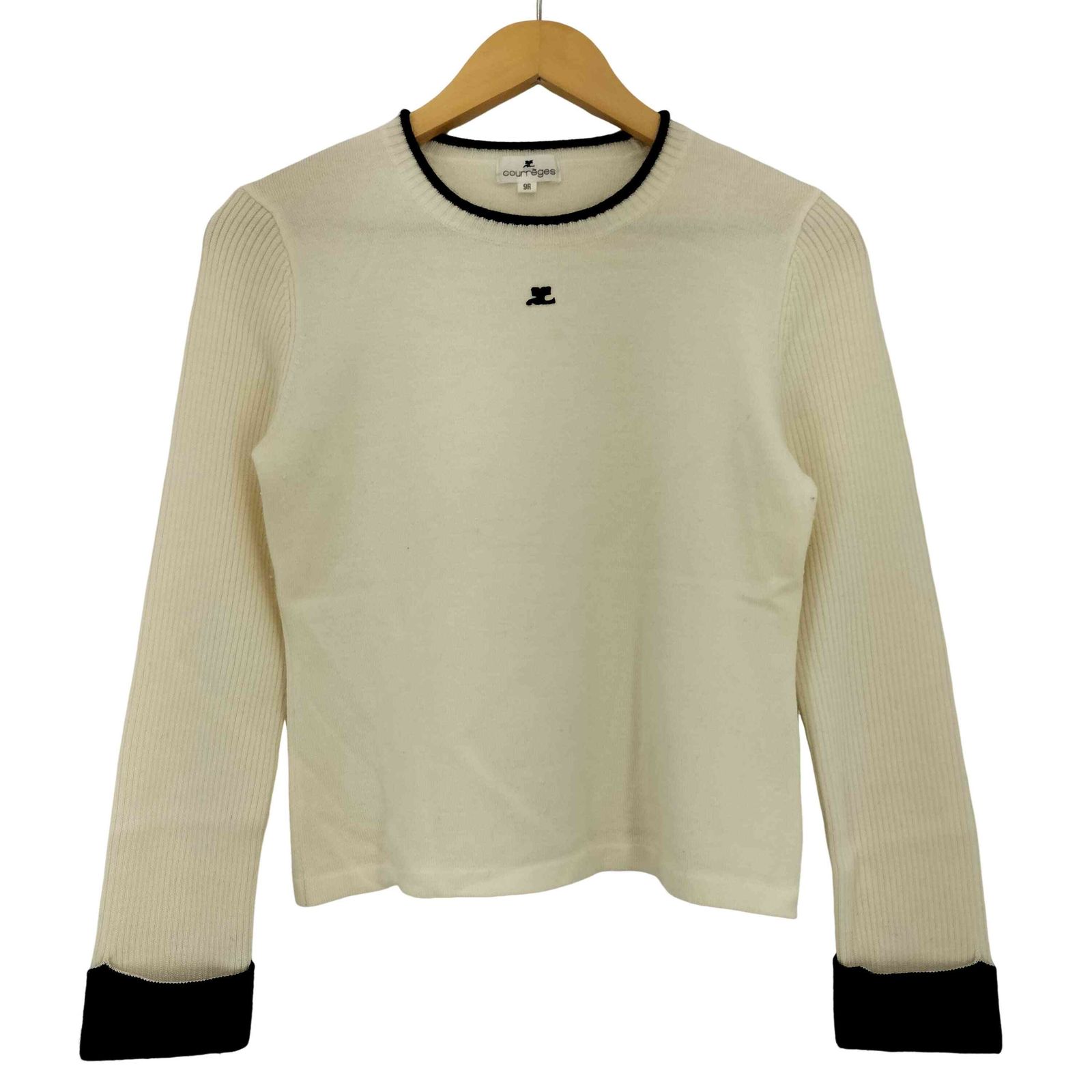 クレージュ courreges アンゴラ混 バイカラー ニット レディース