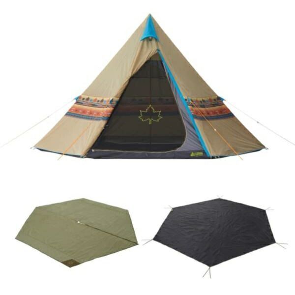 テント おしゃれ グランピング テント 大型 71908002 LOGOS ナバホ Tepee 400 セット HN 14CD