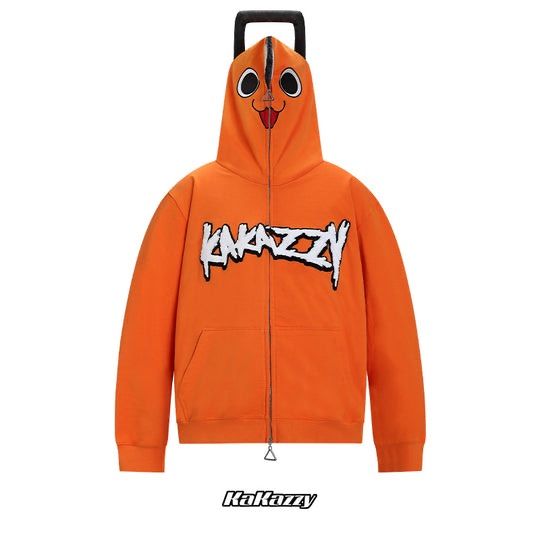 KaKazzy】チェンソーマン ポチタ フルジップ パーカー 男女着用可 ユニ