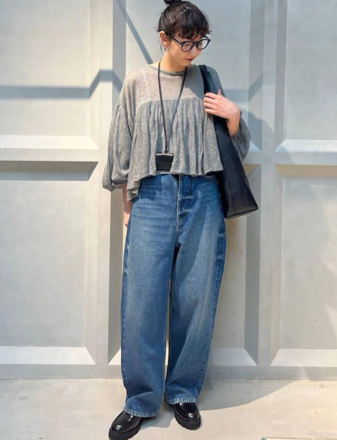 Curensology(カレンソロジー)/フラッフィーギャザーニットプル