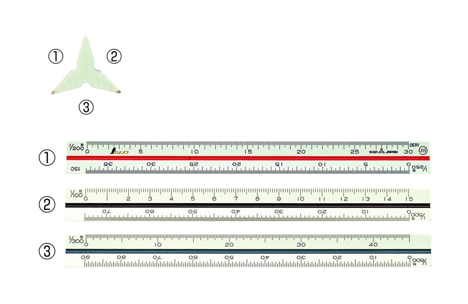 土地家屋調査士用 三角スケール A-15 Sokutei) JIS 15cm シ - メルカリ