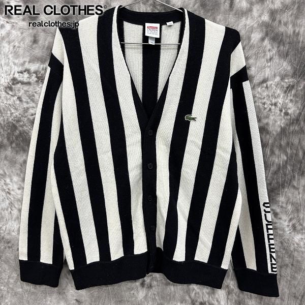 Supreme×LACOSTE/シュプリーム×ラコステ【19AW】Stripe Cardigan