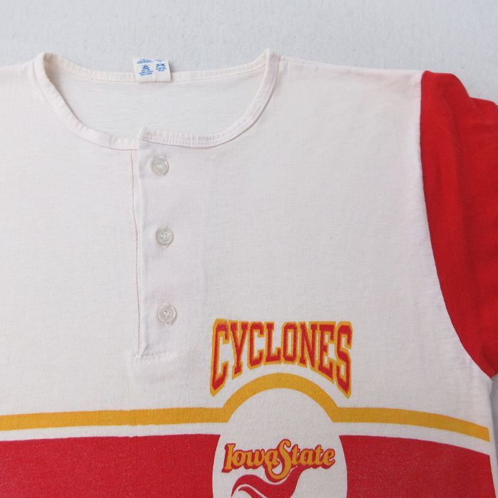 S/古着 チャンピオン Champion 7分袖 ビンテージ Tシャツ メンズ 80s