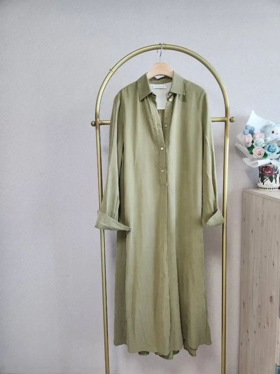 ハンサム The CASHMERE ロング シャツ ONE PIECE