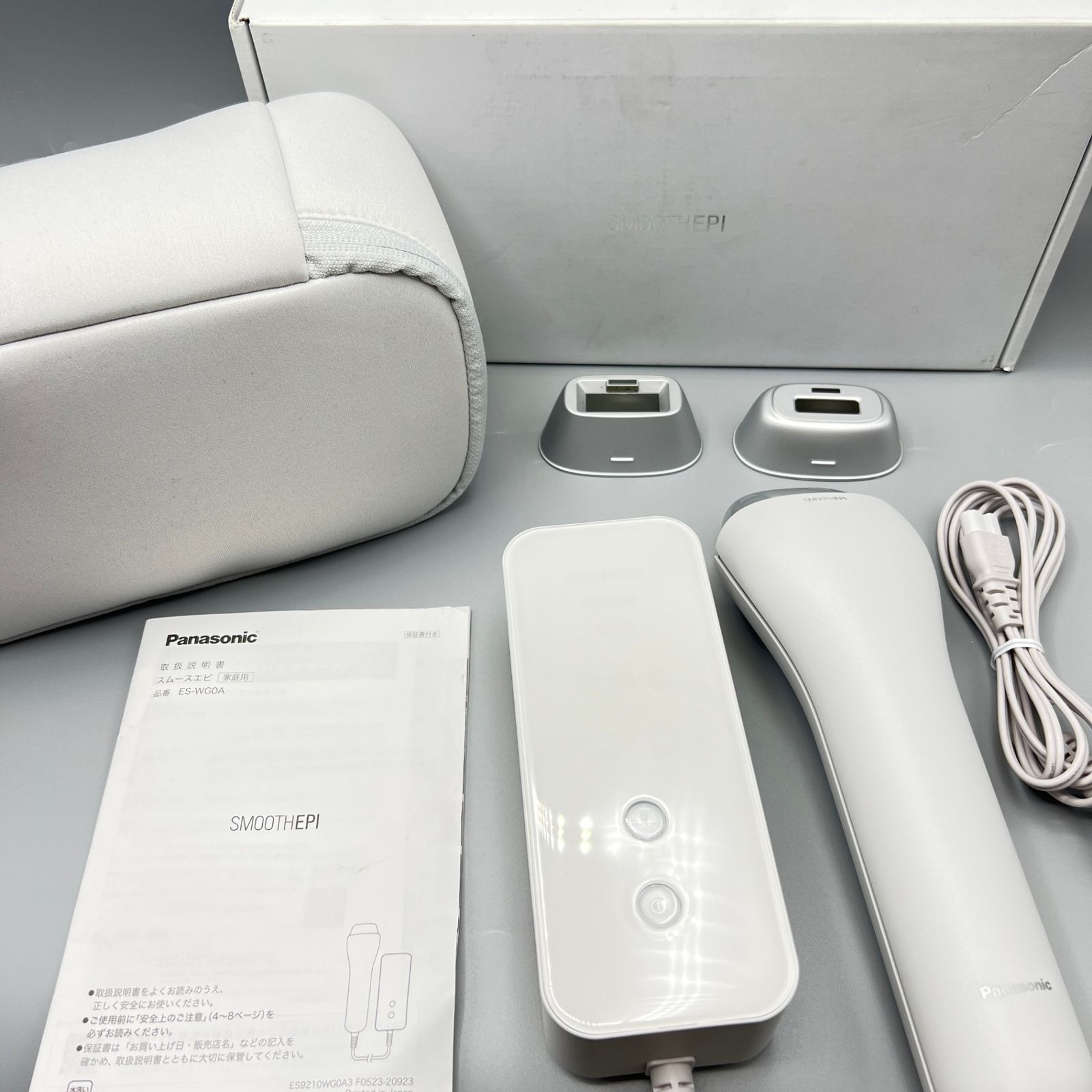 パナソニック 光エステ スムースエピ ES-WG0A-H グレー 脱毛器 光美容器 Panasonic 本体