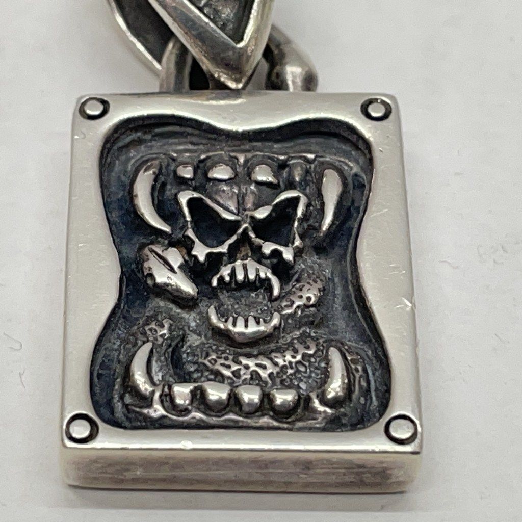 01 w-5387 メタリス シルバーペンダントトップ ドクロ スカル 925 Gカードあり 袋無し ペンダントトップ 品