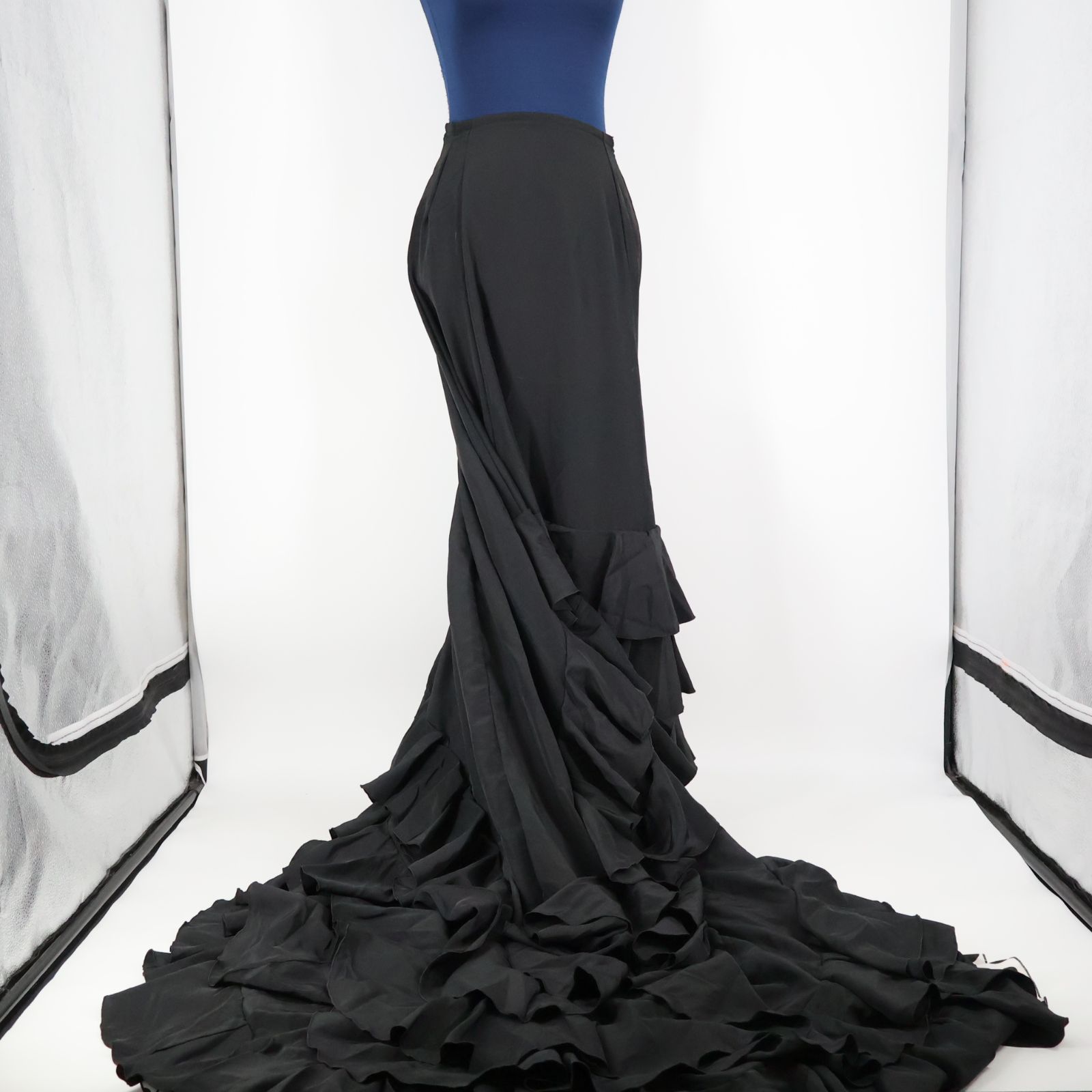 フラメンコ バタデコーラ 衣装黒