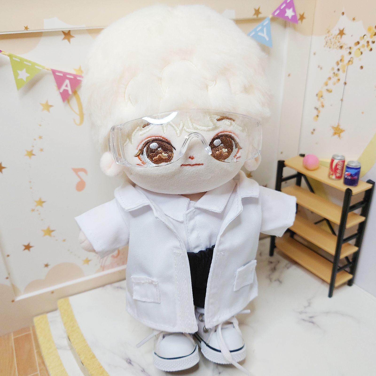 Curious e ぬいぐるみ 白衣 20cmぬい 白衣 海外品 - メルカリ