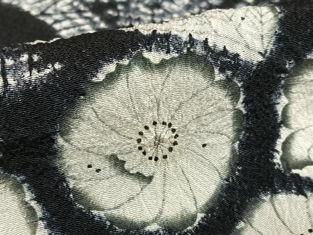 平和屋着物●十日町　名門　滝泰謹製　訪問着　辻が花　絞り　黒地　正絹　逸品　AAAX0610zg 平和屋着物○十日町 名門 滝泰謹製 訪問着 辻が花 絞り 黒地 正絹 逸品