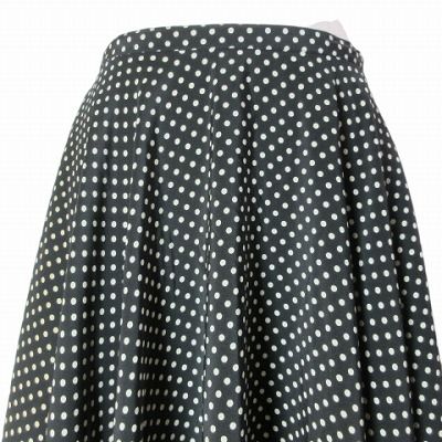 美品★インゲホルグ★プリント柄が素敵なスカート 40／1×30／－×38．5／－ID新月柄JQ スカート
