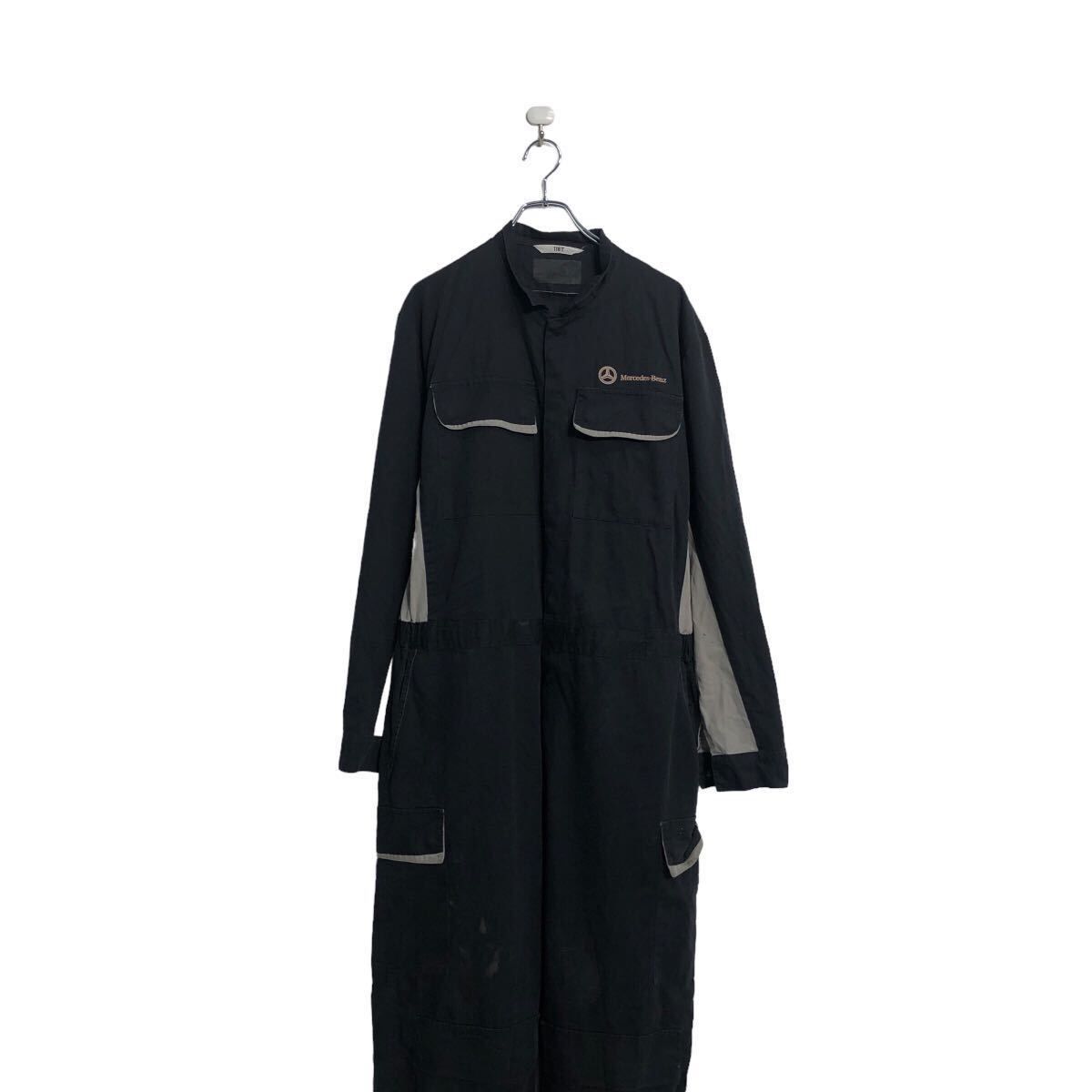 Mercedes Benz 長袖 つなぎ W42 メルセデスベンツ ブラック ワークウェア 作業着 オールインワン 古着卸 アメリカ仕入 a606-5661