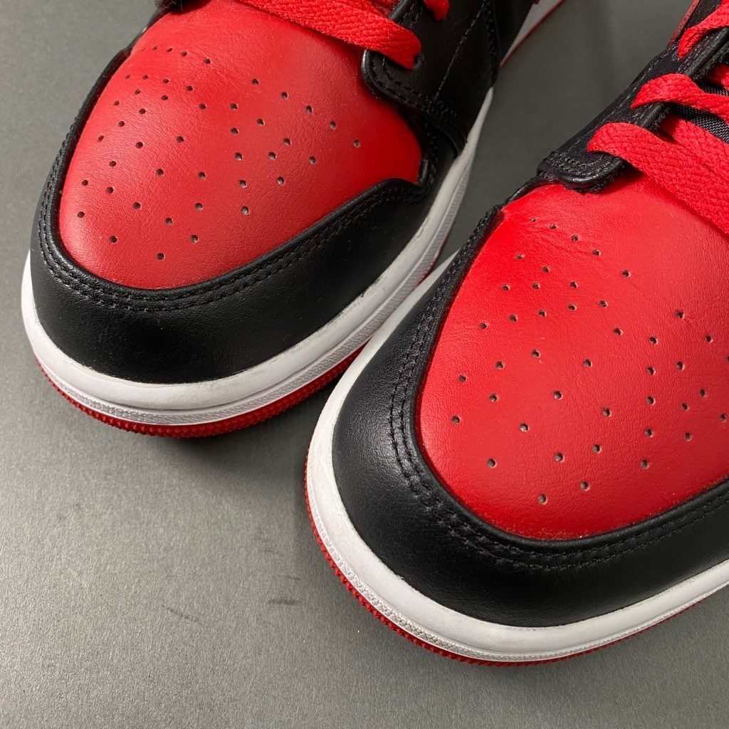b6 NIKE ナイキ DQ8426-060 Jordan 1 Mid Bred Toe エア