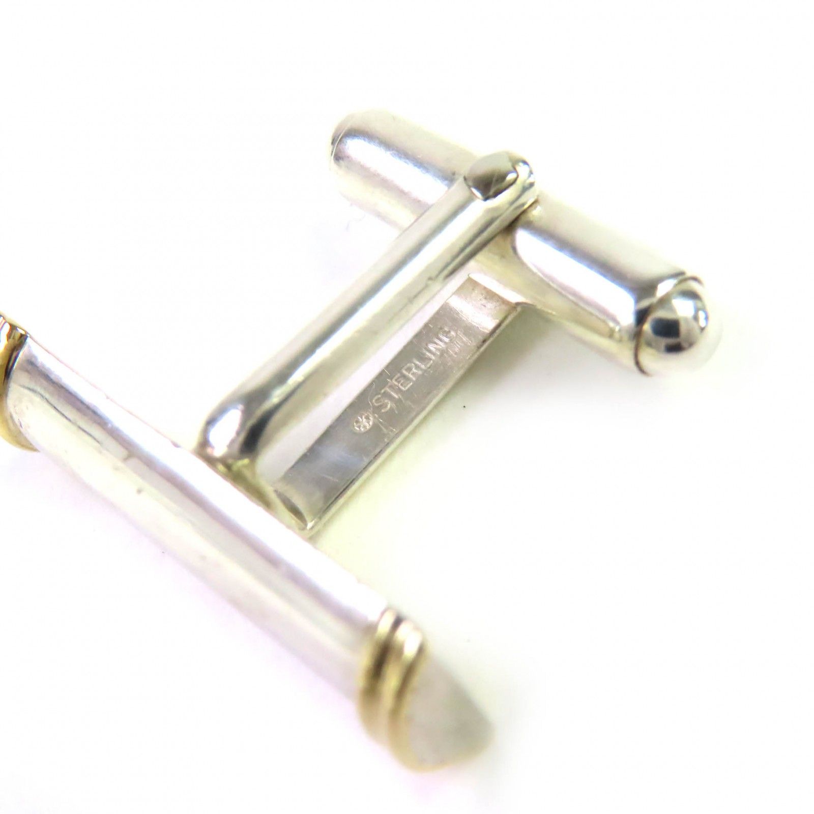 9193 ティファニー　カフリンクス　カフス　コンビ　シルバー925 k18 9193 ティファニー カフリンクス カフス コンビ シルバー925 k18