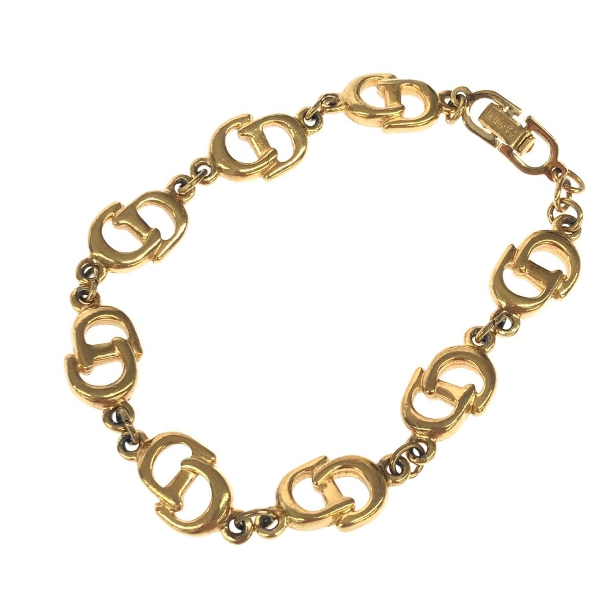 Christian Dior クリスチャンディオール ヴィンテージ ブレスレット ゴールド GP レディース CDロゴ 240001145547