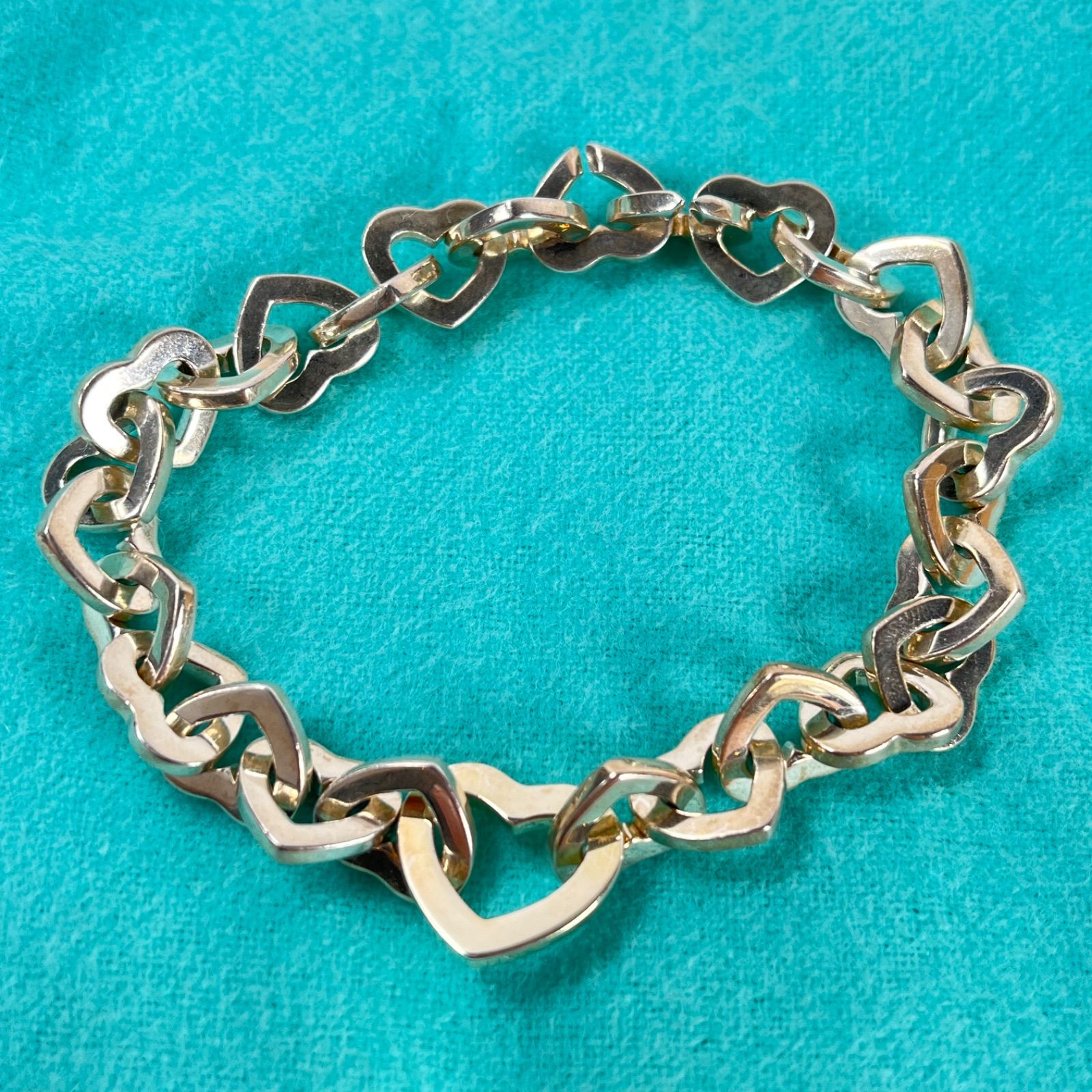 ティファニー　ブレスレット　ハートリング　シルバー　k18 TIFFANY&Co. 【美品】TIFFANY&Co. ティファニー ハートリンク