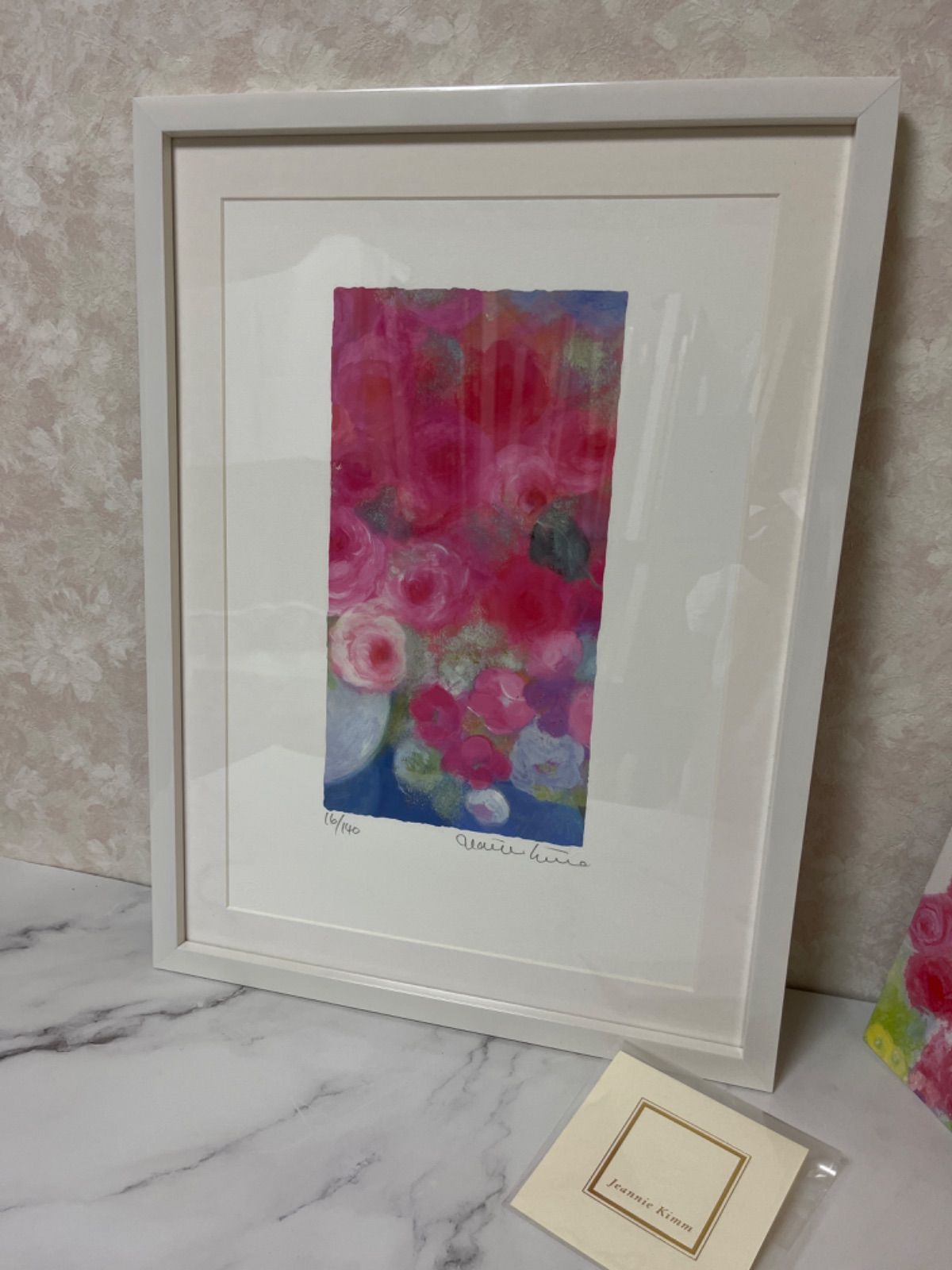 シルクスクリーン「ダイアリー 」ジニー・キム1980年代作品サイン・EDあり