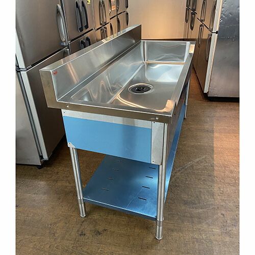 中古】舟形シンク 幅1500×奥行600×高さ840 【送料無料】【業務用 中古】舟形シンク 幅1500×奥行600×高さ840 【送料無料】【業務用
