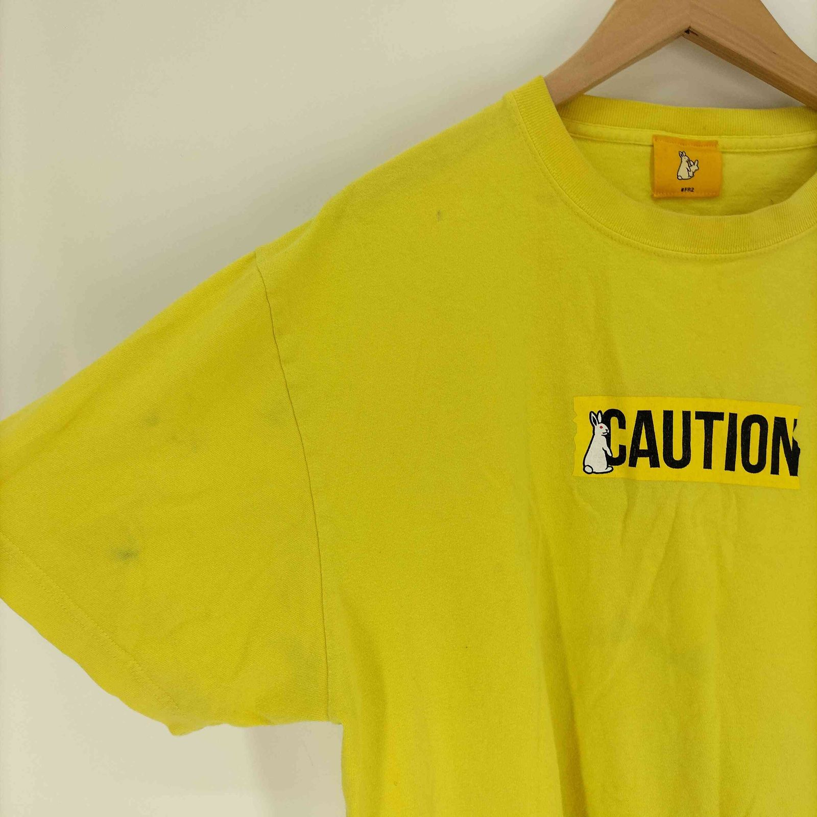 エフアールツー FR2 CAUTION ロゴ プリント S/S Tシャツ メンズ