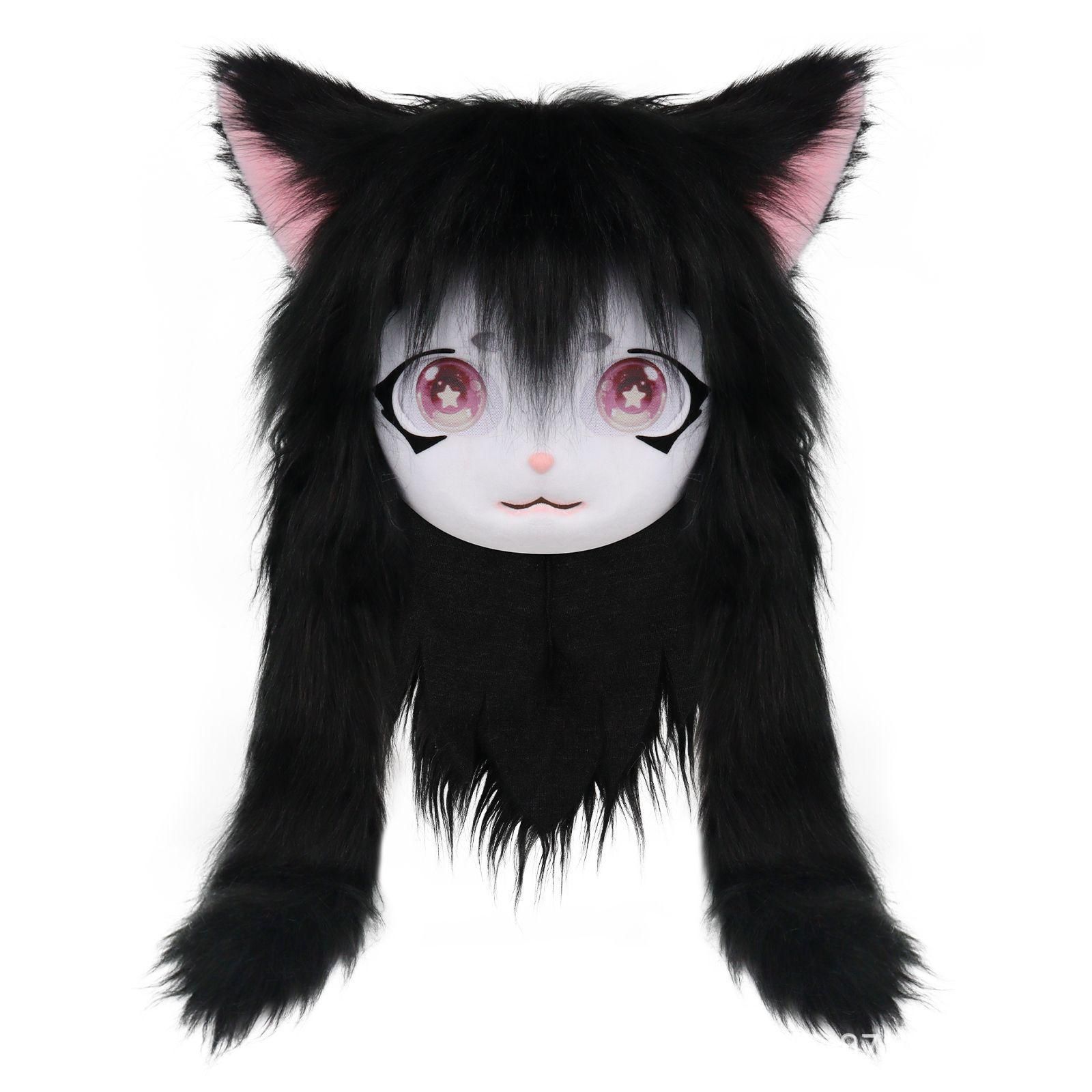 ケモノ着ぐるみリアルファースーツ 全頭ヘッドコスプレkigurumi