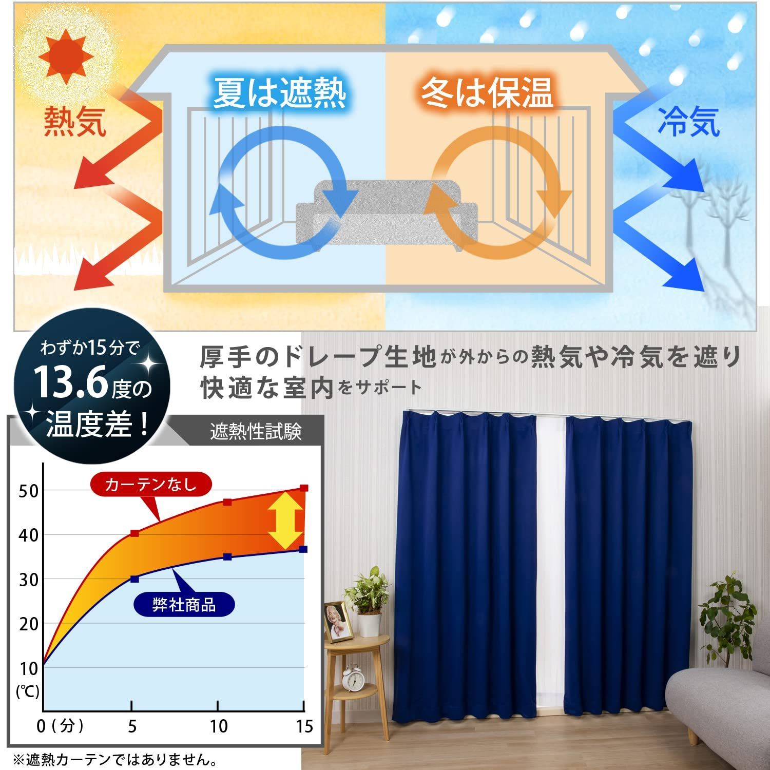 特価商品】掃き出し窓用 なめらかで上品な光沢感のある生地 約幅100×丈