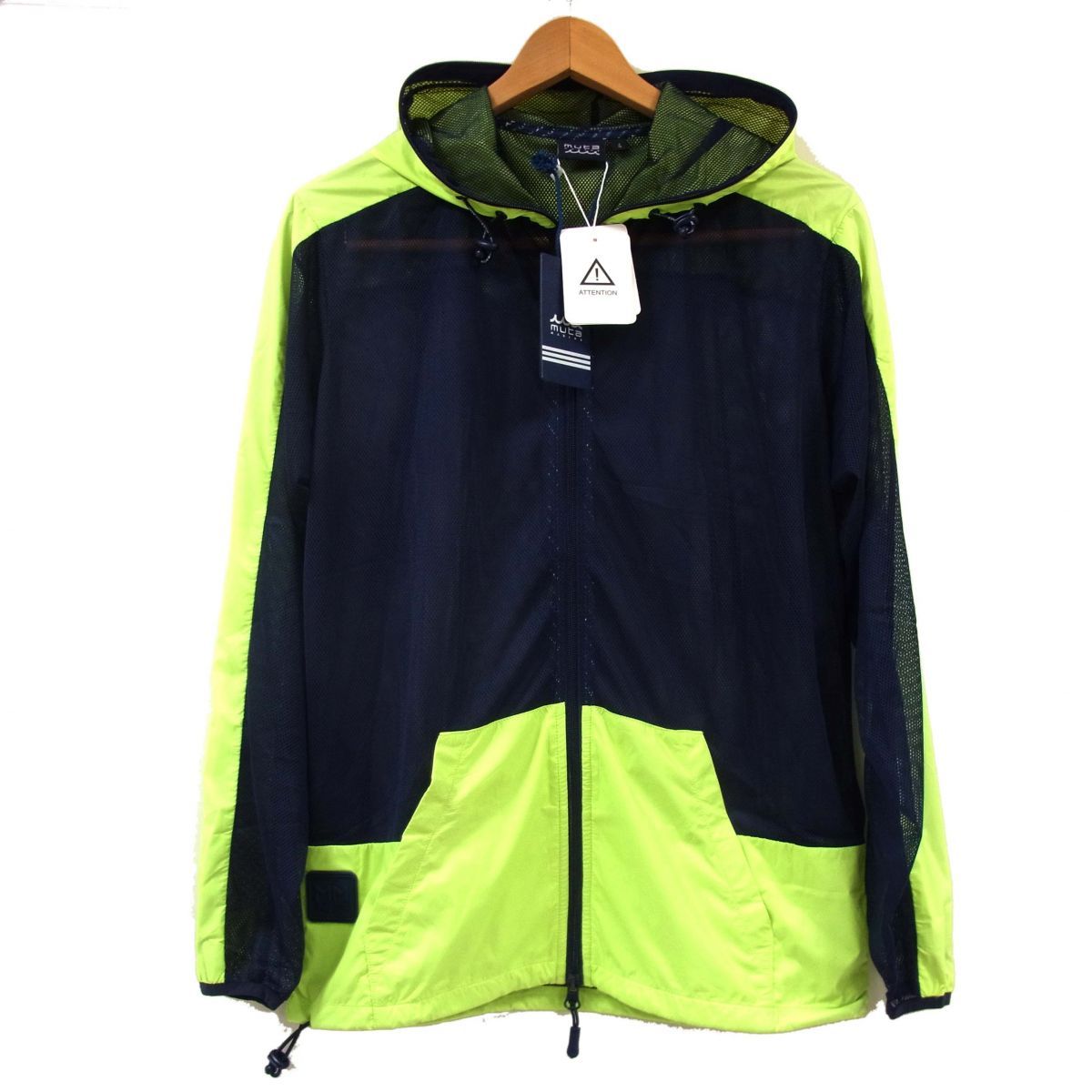 新品 定価36,300円◇muta MARINE ムータ ゴルフ メッシュ切替 パーカー 