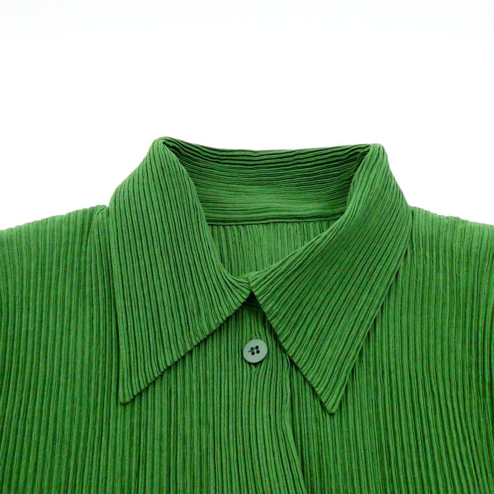 美品 ISSEYMIYAKE イッセイミヤケ IM72-FJ908 ブラウスシャツ M