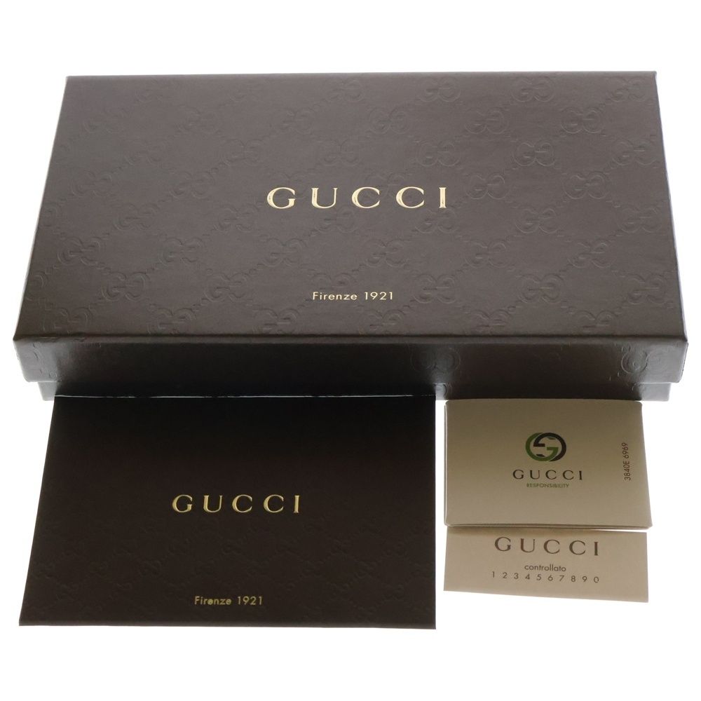 GUCCI (グッチ) GGクリスタル 二つ折り長財布 ロングウォレット  