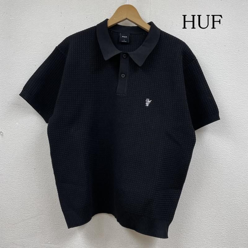 HUF ハフ ポロシャツ 半袖 メッシュ 半袖 KNIT POLO ニット