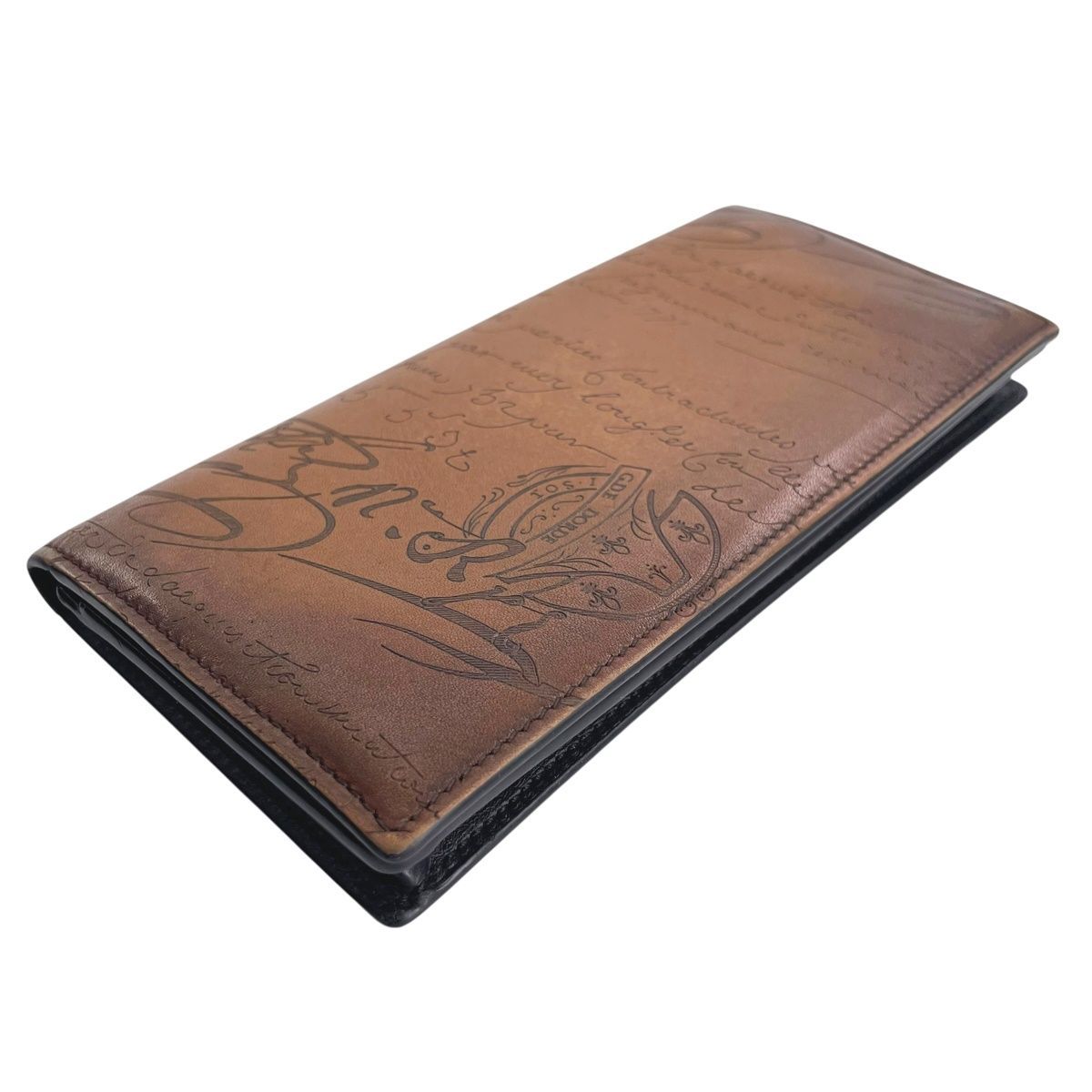 中古】 Berluti ベルルッティ カリグラフィ ロングウォレット