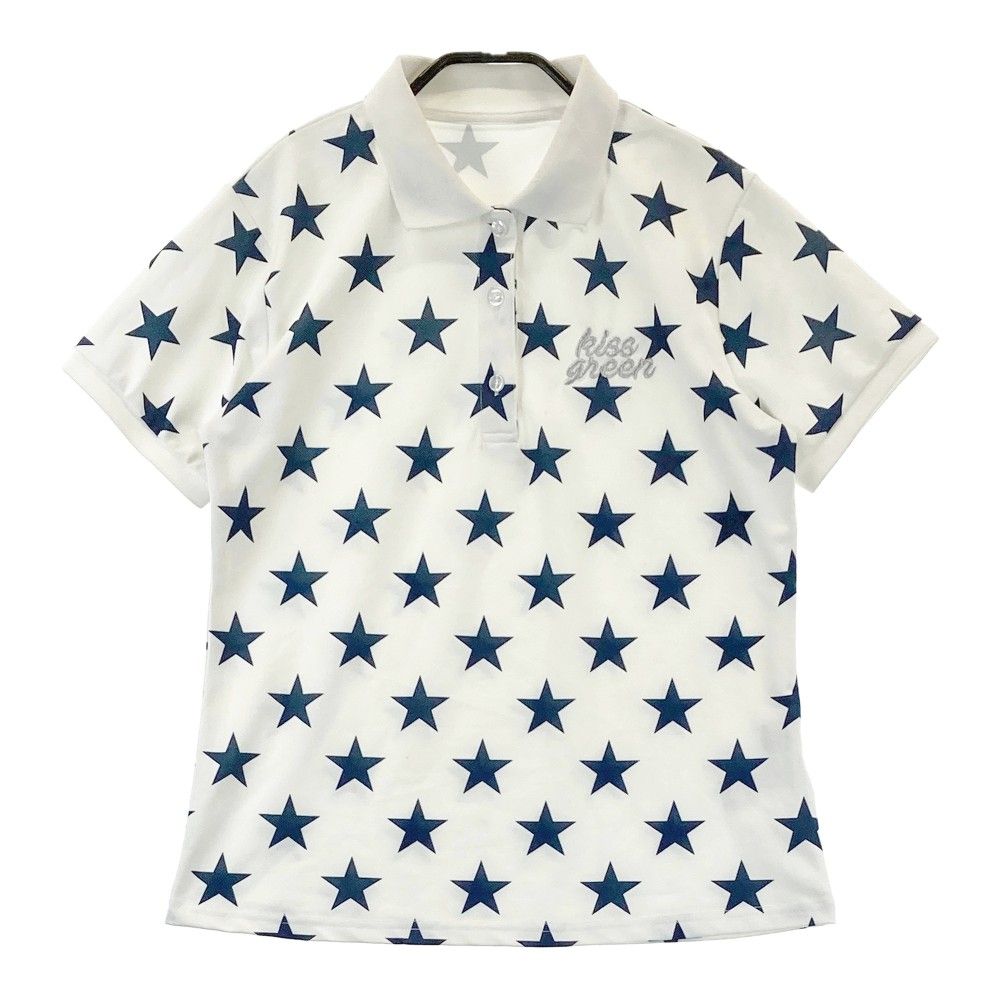 サイズ：3 KISS ON THE GREEN キスオンザグリーン 半袖ポロシャツ 星柄