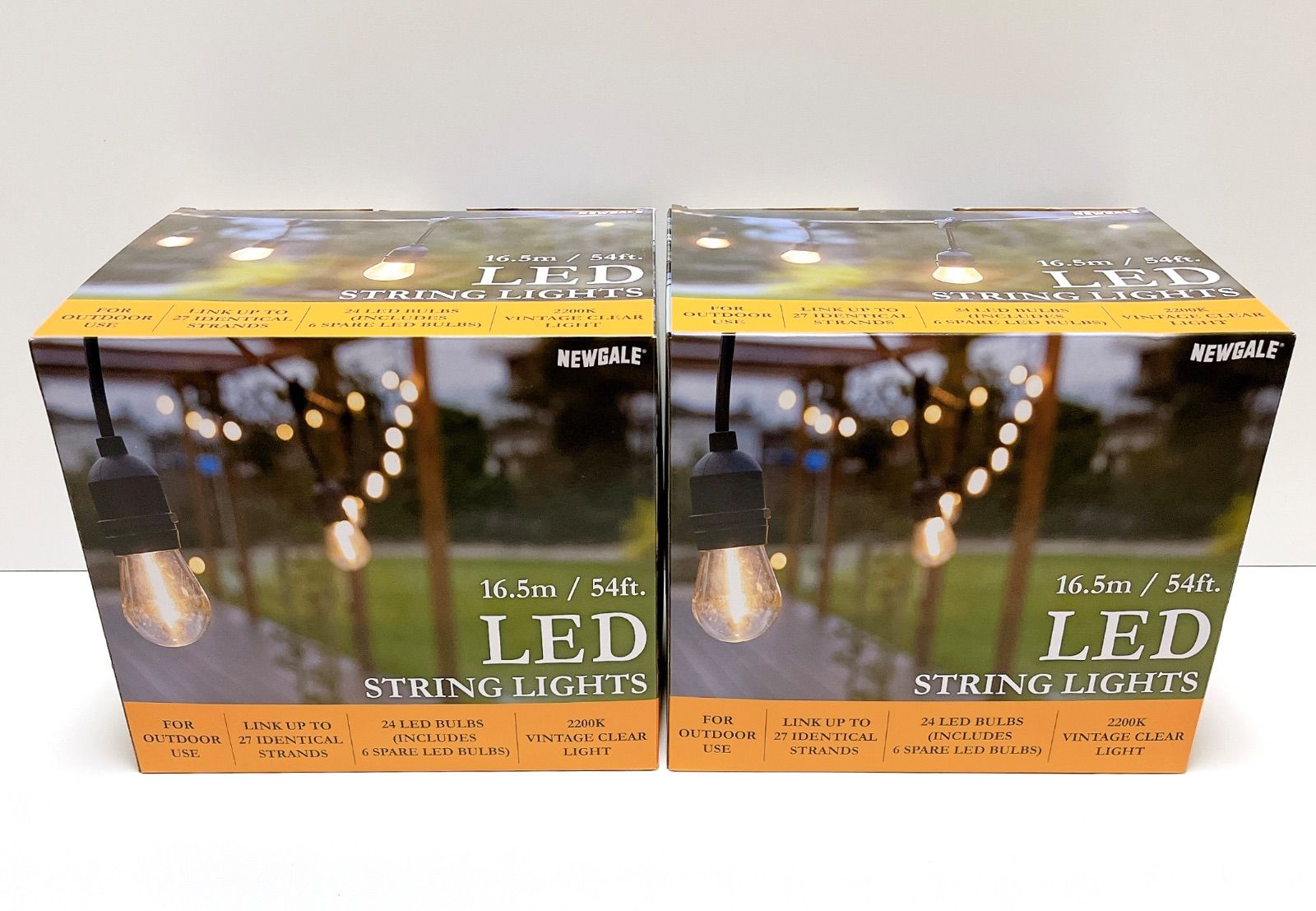 コストコ NEWGALE LED ストリングライト 16.5m 24ソケット 2箱 - メルカリ