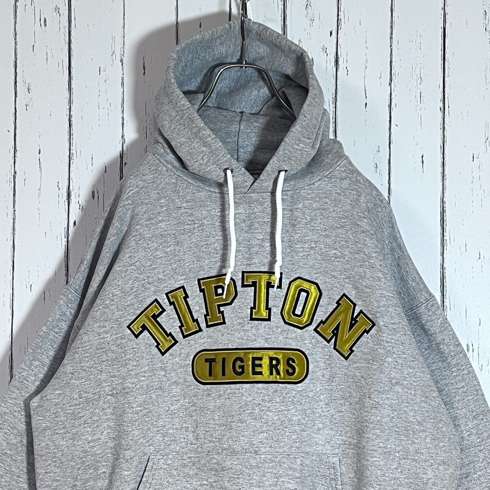 90s 00s Hanes ヘインズ COTTON printpro TIPTON TIGERS FOOTBALL 超肉 