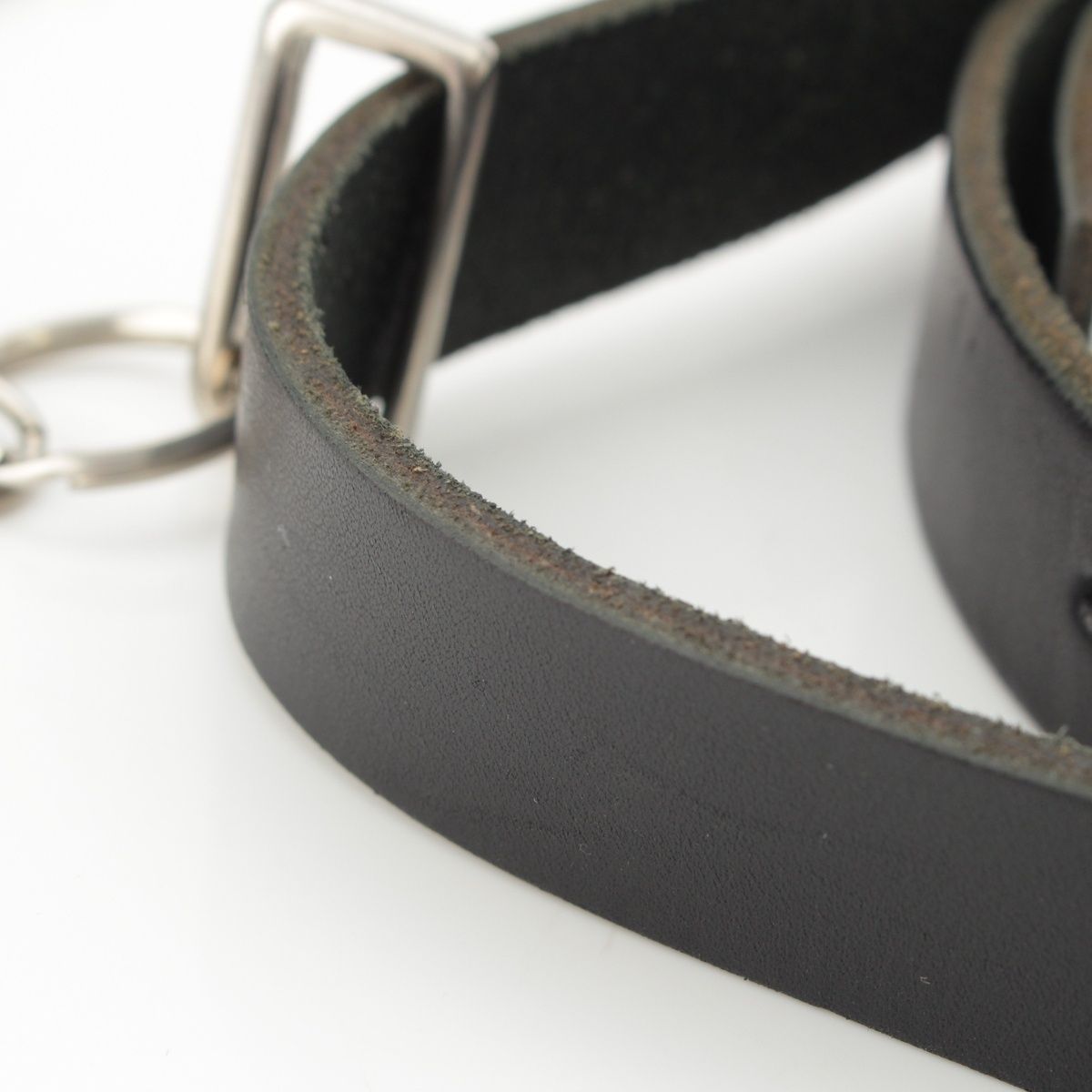 コムデギャルソンオムプリュス レザー チェーン ベルト ブラック S