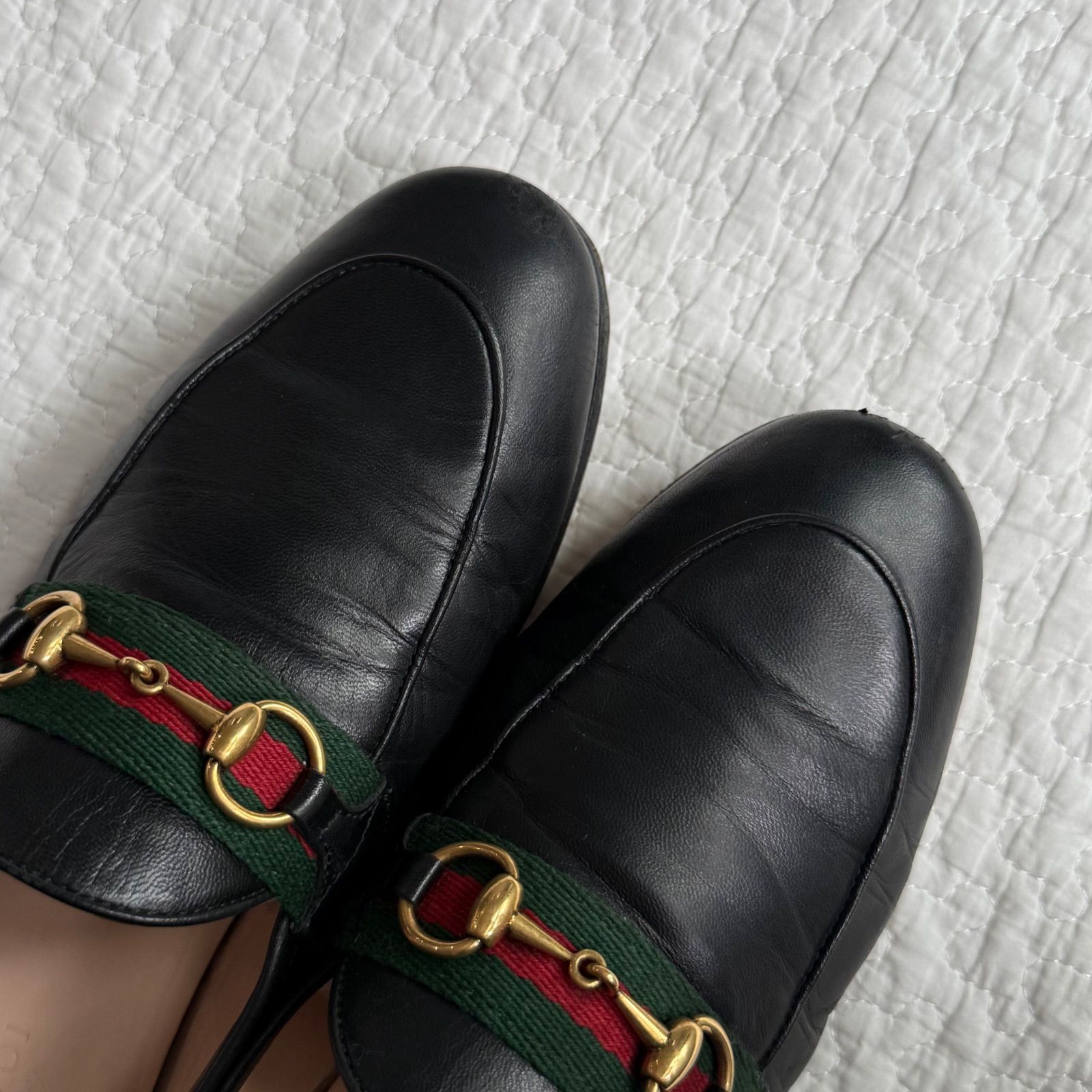 GUCCI ホースビットローファー ヨルダーン レディース ブラック 36 目を惹くカラー グッチ〔ヨルダーン〕 レザー ホースビット