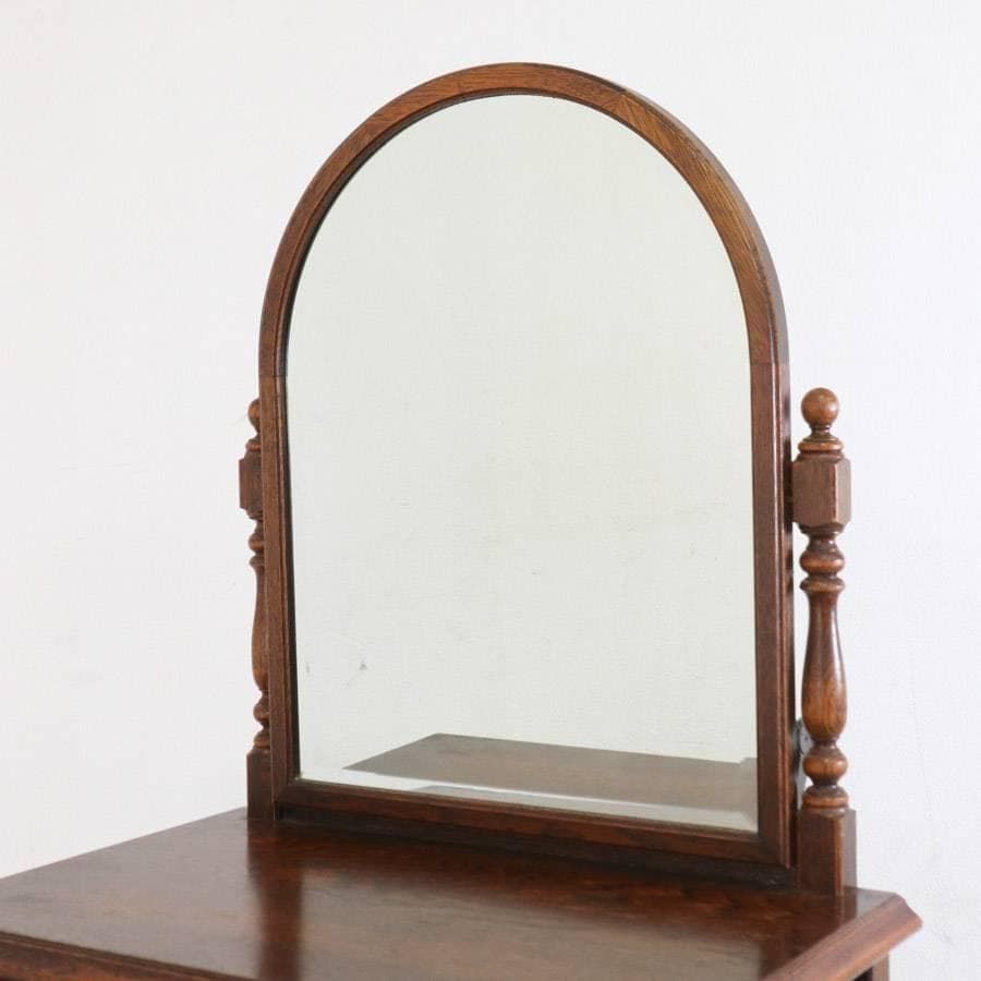 三越家具 ブルージュ カントリーハウス オーク材 ドレッサー 丸 K-115 鏡台 化粧台 英国カントリー調 274h15