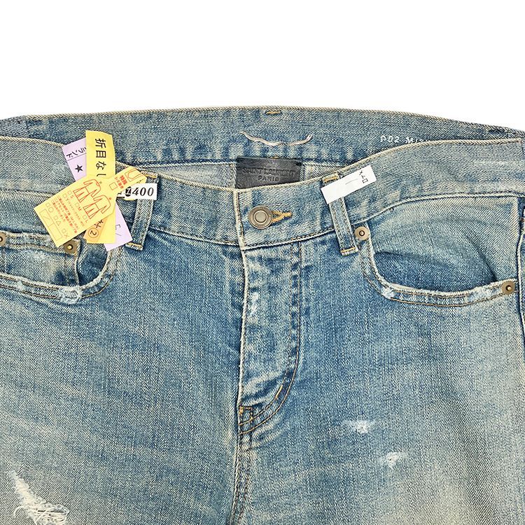 saint laurent paris 2015 デストロイクラッシュ　デニム Saint Laurent Paris サンローラン YSL 15AW デストロイ