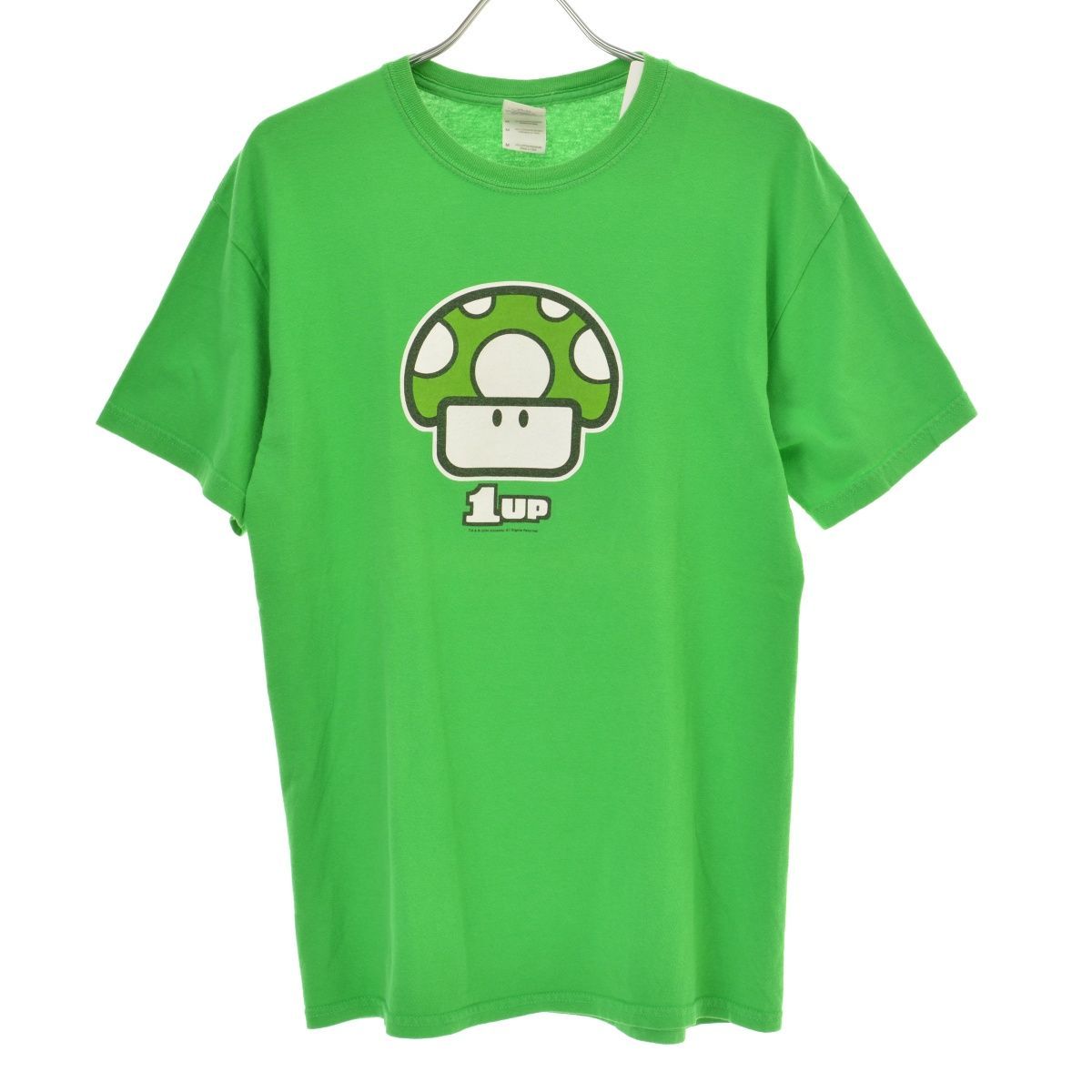 【古着】00s スーパーマリオ 1UPキノコ半袖Tシャツ