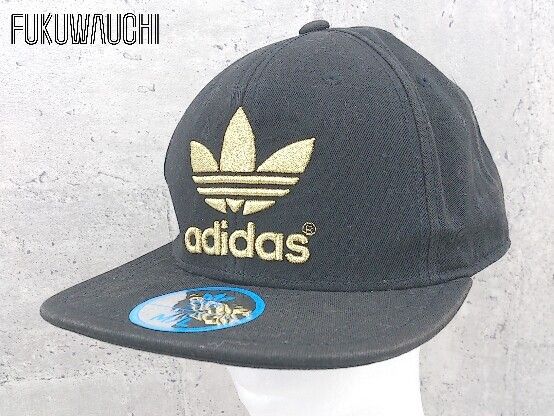 adidas アディダス スナップバック キャップ 帽子 ブラック サイズ57-60 F メンズ  【1002798712843】