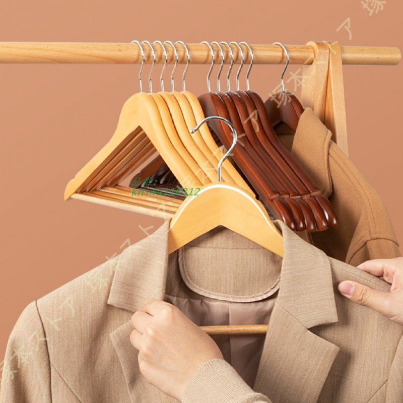 木製ハンガー 収納 30本組 ハンガー 跡がつかないハンガー 天然の美しい木目 ずり落ち防止 木 ワードローブ用 洋服 超強い荷重 頑丈なハンガー 跡つかない kni4a118312 MARWIL-DEMENAGEMENTS_CH