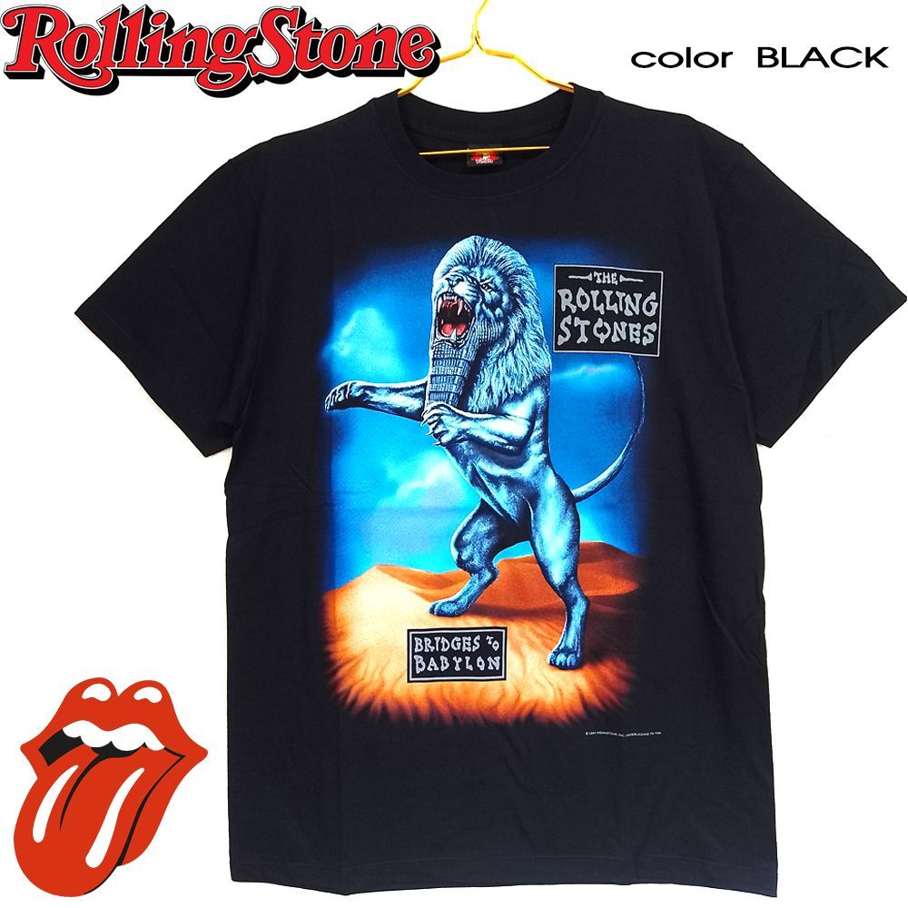 122 ROLLING STONES ローリングストーンズ Tシャツ 半袖 ブラック L 