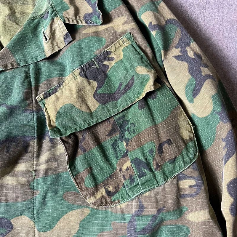 70s U.S.ARMY リーフ迷彩 ジャングルファティーグパンツ ビンテージ70's○USMC ERDLカモファティーグジャケット○230131j2-m-jk