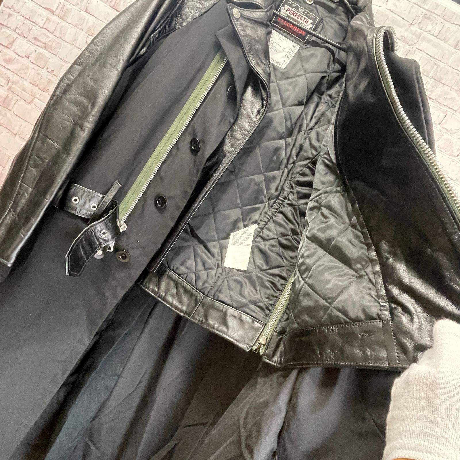 中古美品 sacai × Schott スーチングコート 22-02874M 1 - メルカリ