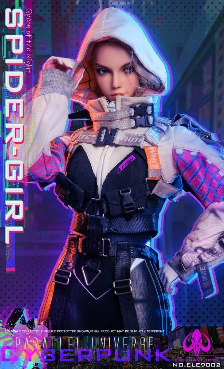ELEPHANT TOYS 1/6 サイバー スパイダー ガール 未開封新品 ELE9002 Collectible Action Figure